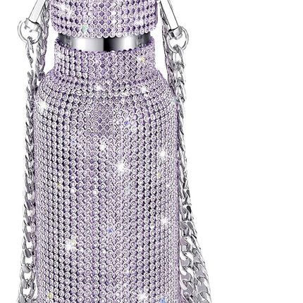 Diamond Insulated Cup With Chain