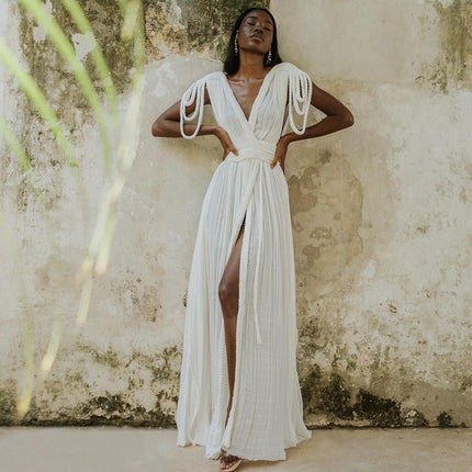 Women's Halter Rope Strap Beach Dress